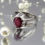 انگشتر یاقوت سرخ مردانه افریقایی