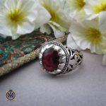 انگشتر یاقوت سرخ مردانه