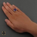 انگشتر نقره و آمتیست مردانه