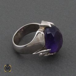 جواهرات-نقره-مردانه-جدید (1) انگشتر مردانه آمتیست اصل