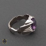 جواهرات-نقره-مردانه-جواهرمال (2) جواهرات نقره مردانه با نگین آمتیست