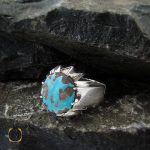 انگشتر فیروزه مردانه نیشابوری