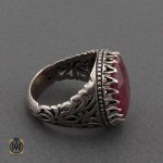 انگشتر یاقوت قرمز مردانه خوش رنگ