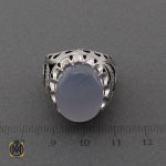 انگشتر-الماس-عقیق-کبود-مردانه (3) انگشتر دست ساز مردانه جواهرمال