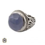 انگشتر عقیق کبود یمن مردانه اصل جواهرمال