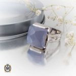 عقیق کبود الماس تراش