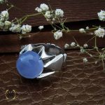 انگشتر عقیق کبود یمن مردانه