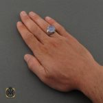 انگشتر عقیق کبود یمن مردانه