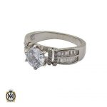 انگشتر نقره سولیتر زنانه طرح آیدا