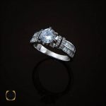 انگشتر نقره سولیتر زنانه طرح آیدا