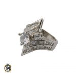 انگشتر نقره سولیتر زنانه طرح درسا