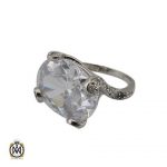 انگشتر نقره سولیتر زنانه طرح هما