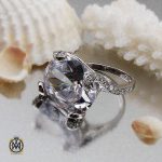 انگشتر نقره سولیتر زنانه