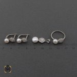 سرویس مروارید زنانه اصل نقره