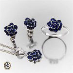 سرویس-نقره-سواروسکی-زنانه (2) سرویس نقره طرح یاسمن زنانه - کد 7309 - تصویر 7