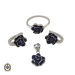 سرویس-نقره-سواروسکی-زنانه (3) سرویس نقره طرح یاسمن زنانه - کد 7309