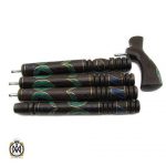 عصا-چند-تکه-آبنوس-مالاکیت (3) عصا آبنوس مرصع کاری مالاکیت لاجورد