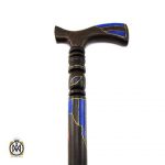 عصا آبنوس مرصع کاری لاجورد مرجان