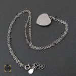 مدال و زنجیر نقره زنانه