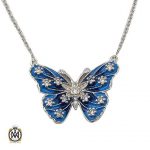 گردنبند نقره زنانه میناکاری