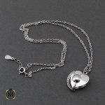 گردنبند-نقره-زنانه-جدید (1) گردنبند زنانه نقره برند سواروسکی