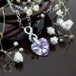 گردنبند-نقره-زنانه-سواروسکی-جدید (2) گردنبند زنانه نقره برند سواروسکی