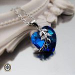 گردبند نقره زنانه برند سوارسکی