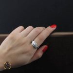 انگشتر سولیتر زنانه نقره (1) انگشتر سولیتر زنانه نقره