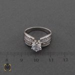 انگشتر سولیتر زنانه نقره (2) انگشتر سولیتر زنانه نقره