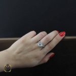 انگشتر نقره زنانه اصل انگشتر سولیتر نقره زنانه نقره