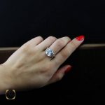 انگشتر نقره زنانه جواهرمال انگشتر نقره سولیتر زنانه