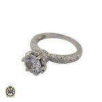 انگشتر نقره سولیتر زنانه طرح رویا