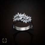 انگشتر زنانه نقره سولیتر طرح شهرزاد