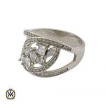 انگشتر نقره سولیتر زنانه طرح لیندا