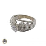 انگشتر نقره سولیتر زنانه طرح پریسا