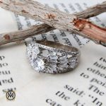 انگشتر نقره سولیتر زنانه طرح پریسا