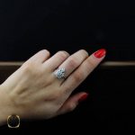 انگشتر نقره سولیتر زنانه طرح گیتی