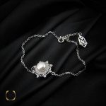 دستبند مروارید زنانه پرورشی طرح آوین