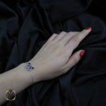 دستبند مینا کاری زنانه نقره (2) دستبند مینا کاری زنانه نقره