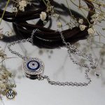 دستبند نقره زنانه طرح چشم زخم (1) دستبند نقره زنانه طرح چشم زخم