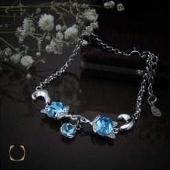 دستبند نقره زنانه طرح گیتی (2) دستبند نقره زنانه طرح گیتی