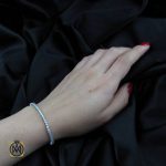 دستبند نقره زنانه طرح یاسمین (4) جواهرات دخترانه جواهرمال