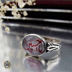 انگشتر در نجف مردانه با حکاکی یا حسین (2) انگشتر در نجف مردانه با حکاکی یا حسین