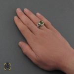 انگشتر زبرجد مردانه مرغوب و خوش رنگ (2) انگشتر زبرجد مردانه مرغوب و خوش رنگ