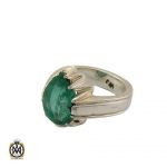 انگشتر زمرد اتیوپی مردانه اشکی مرغوب (2) انگشتر زمرد اتیوپی مردانه اشکی مرغوب