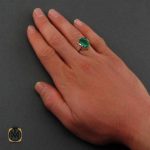 انگشتر زمرد اتیوپی مردانه اشکی مرغوب (3) انگشتر زمرد اتیوپی مردانه اشکی مرغوب