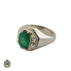 انگشتر زمرد اتیوپی مردانه مرغوب (3) انگشتر زمرد اتیوپی مردانه مرغوب