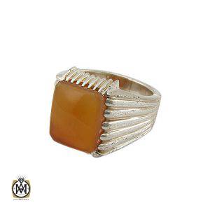 انگشتر عقیق یمن مردانه حکاکی شرف الشمس