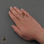 انگشتر عقیق یمن مردانه خوش رنگ (1) جواهرات نقره دست ساز