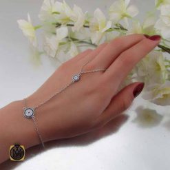 دستبند تمیمه نقره زنانه طرح چشم زخم (5) دستبند تمیمه نقره زنانه طرح چشم زخم